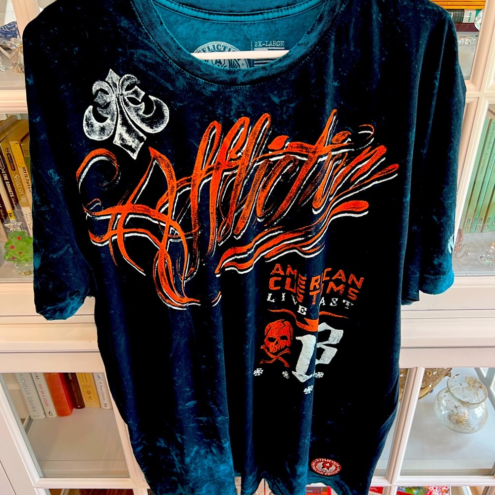 Blue Affliction xxl t